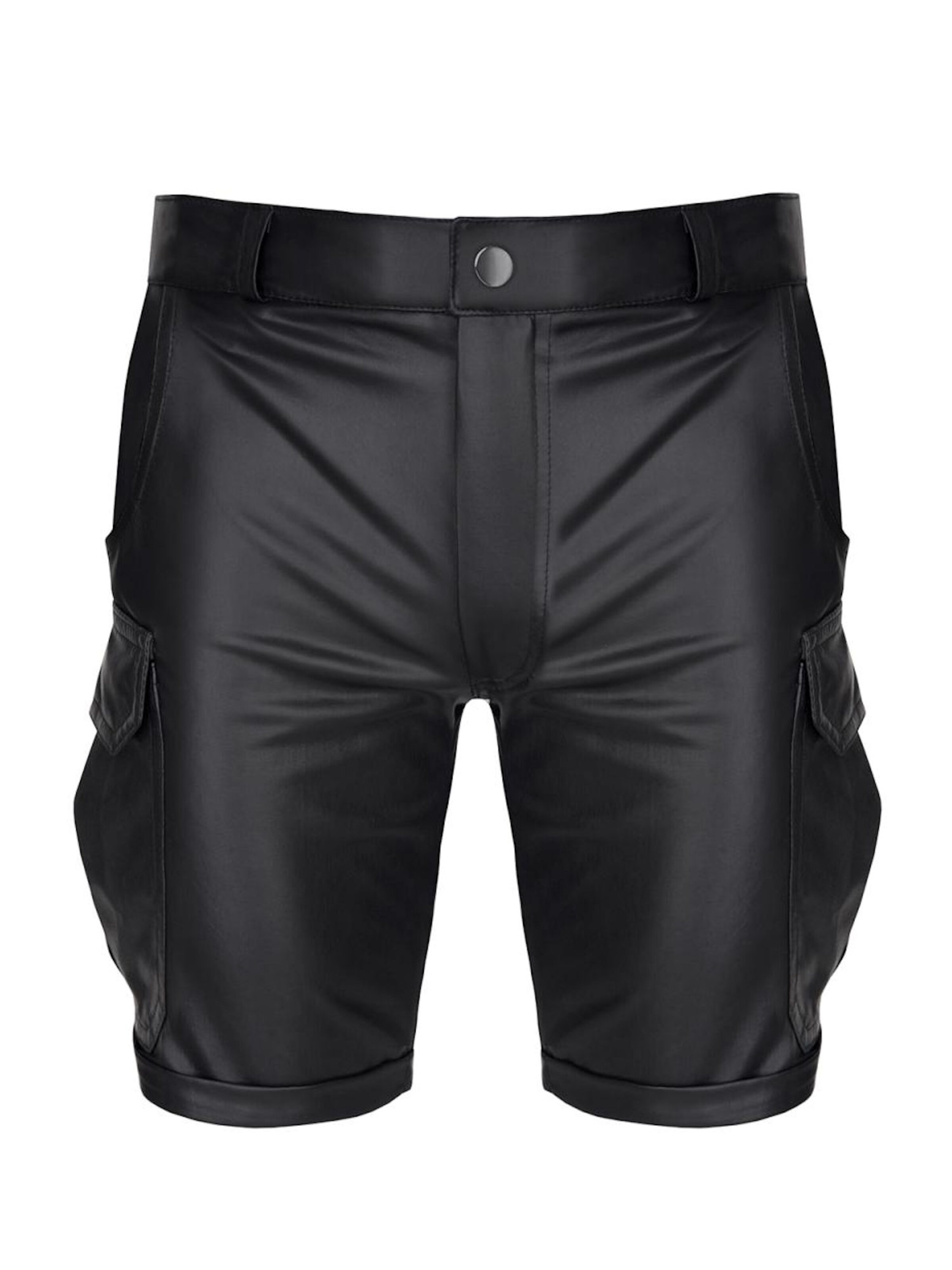 Regnes Fetish Planet Regular Cargo Pants 'Lorenzo' in Black: front