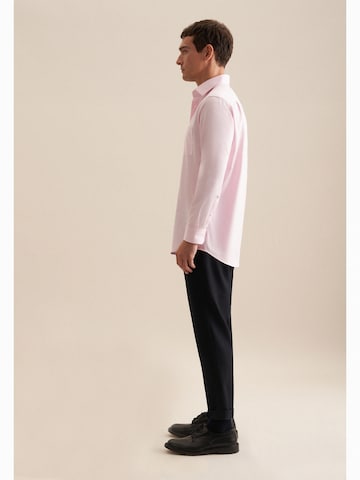 SEIDENSTICKER Comfort fit Button Up Shirt in Pink