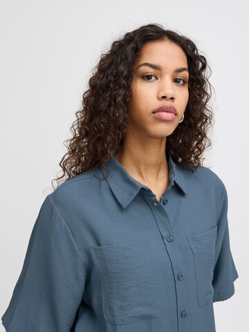 Camicia da donna 'PHIONO' di ICHI in blu