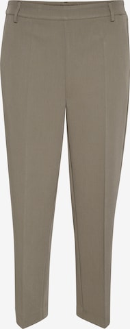 Pantaloni cu dungă 'Sakura' de la Kaffe pe maro: față