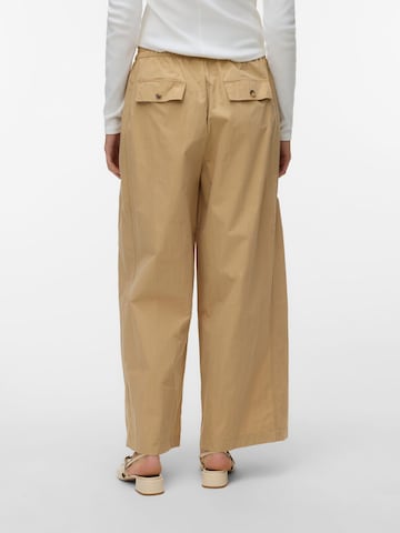 VERO MODA Wide leg Pants 'VMJose' in Brown