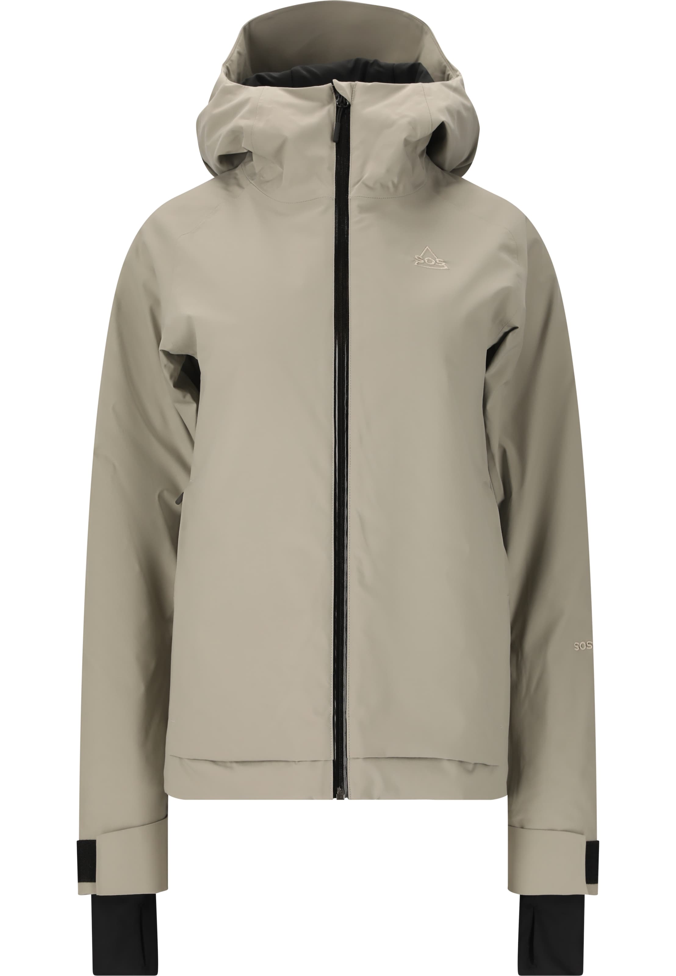 SOS Skijacke in Beige: Vorderseite