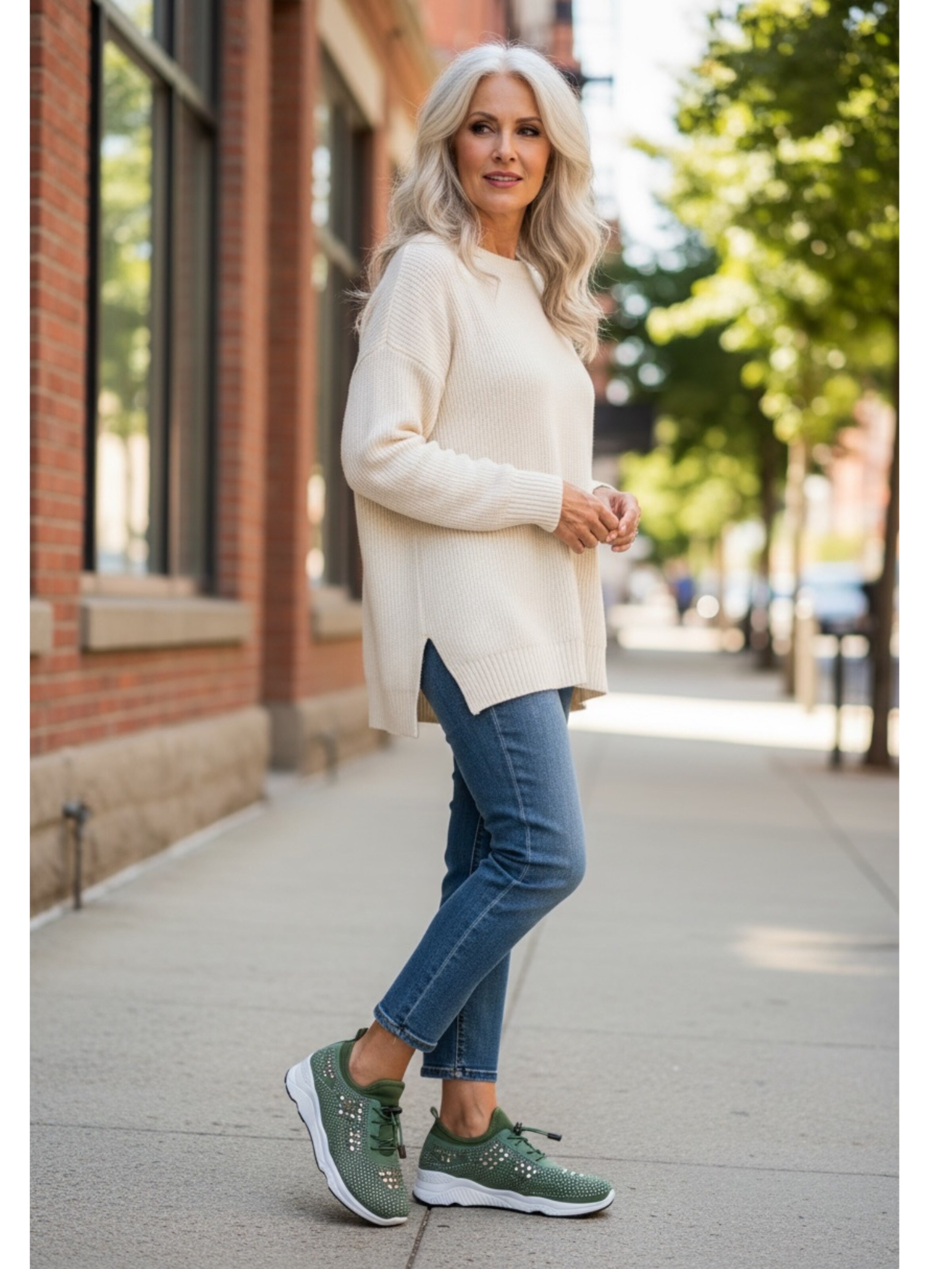 Kumixi Slip-ons 'Sneaker' in Green