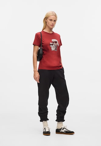 Karl Lagerfeld Shirt 'IKON' in Rood