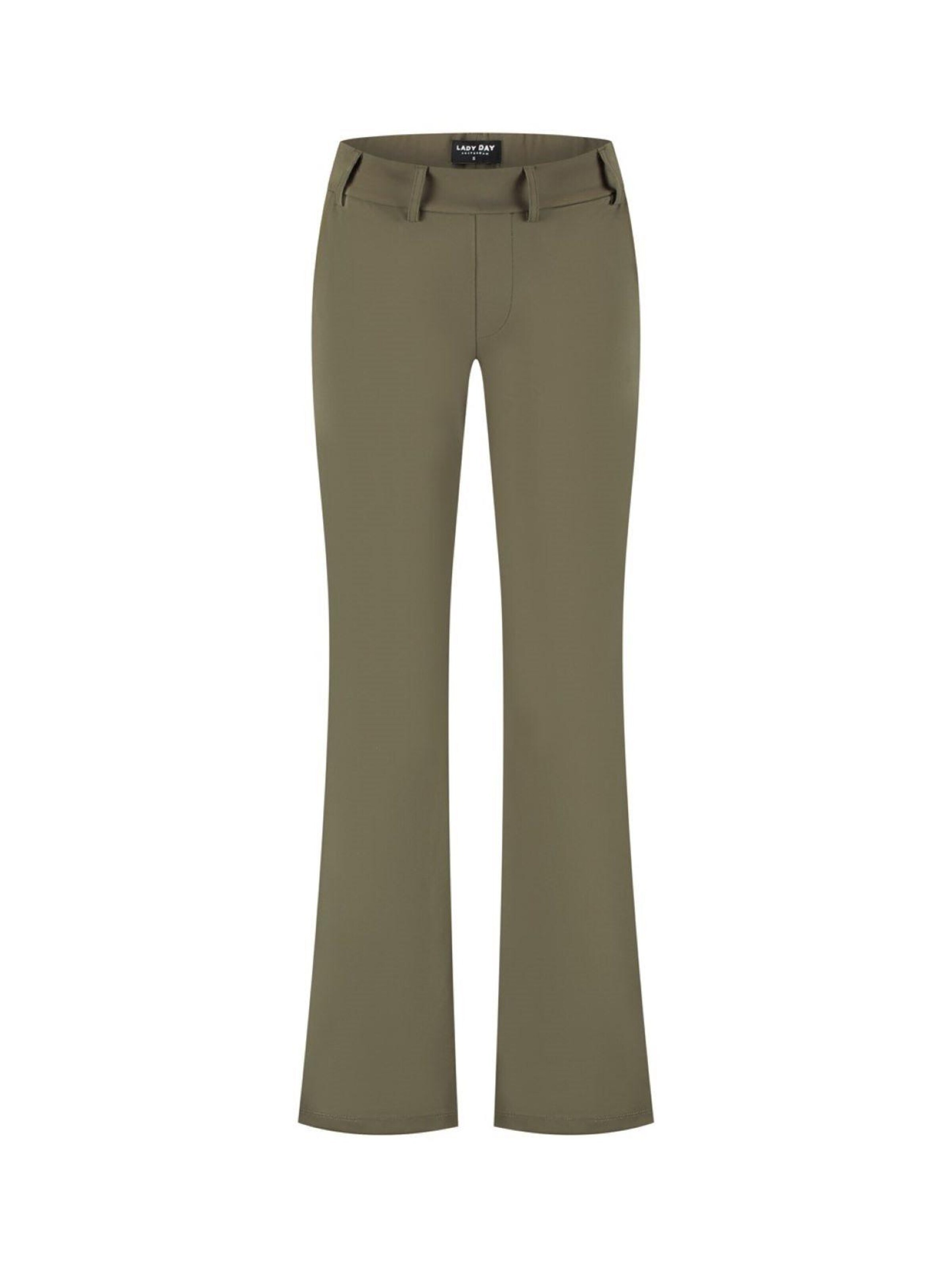 Lady Day Regular Trousers 'Lady Day Poppy deep forest' in Green