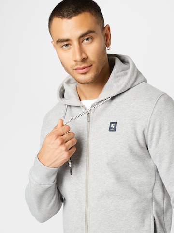 GARCIA Zip-Up Hoodie in Grey