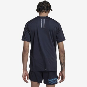 ADIDAS PERFORMANCE - Camisa funcionais 'Designed For Running' em azul