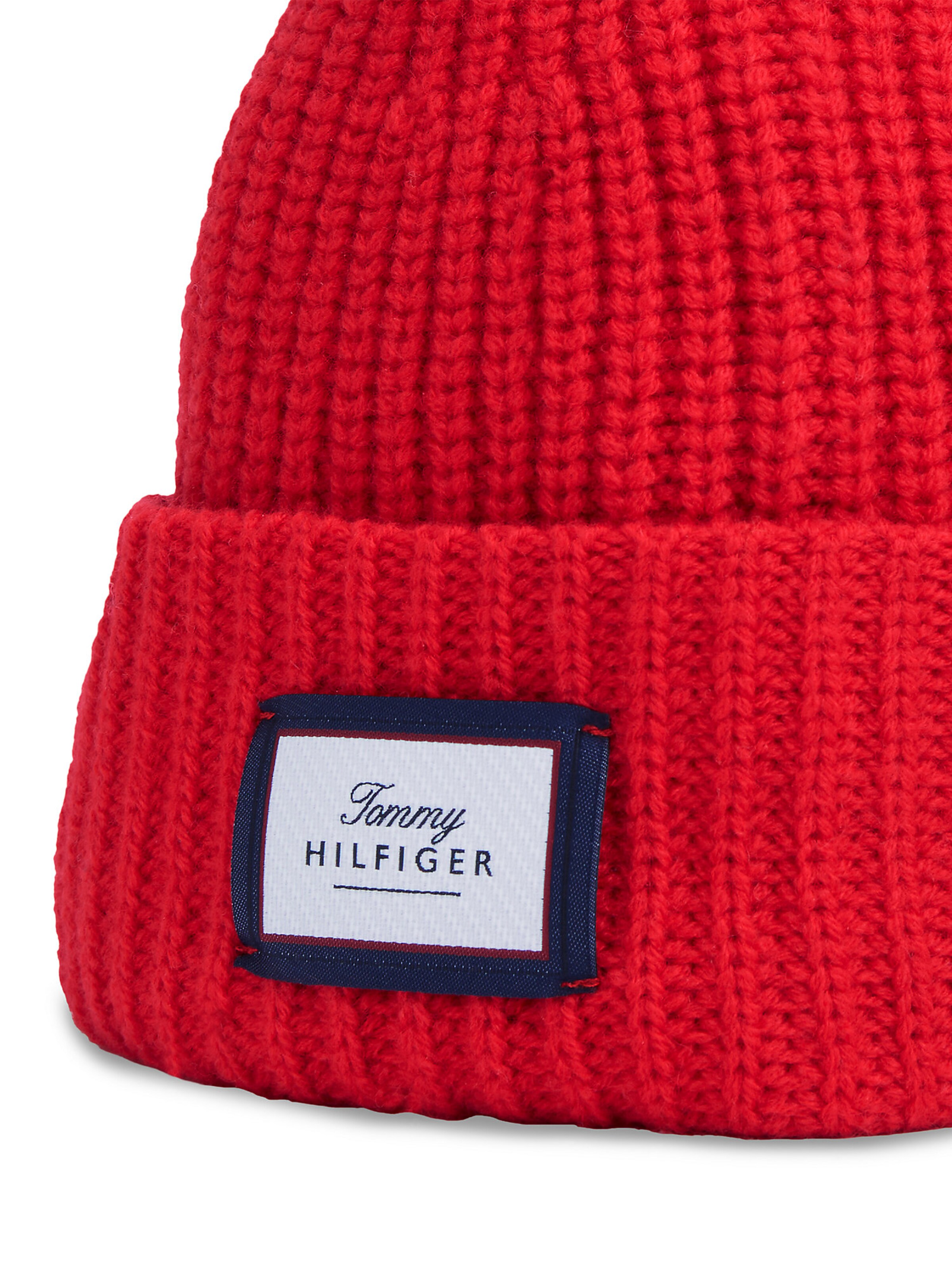 Bonnet TOMMY HILFIGER en rouge