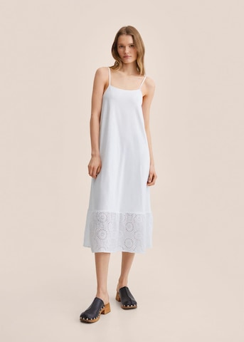 MANGO Letné šaty 'Dina' - biela