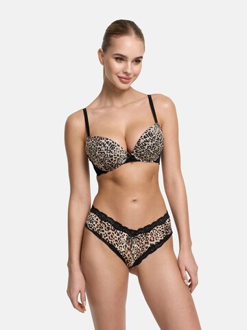 cfab (formerly creamy fabrics) String 'Tanga mit Spitze'‌‌‌‌‌‌‌ in Beige