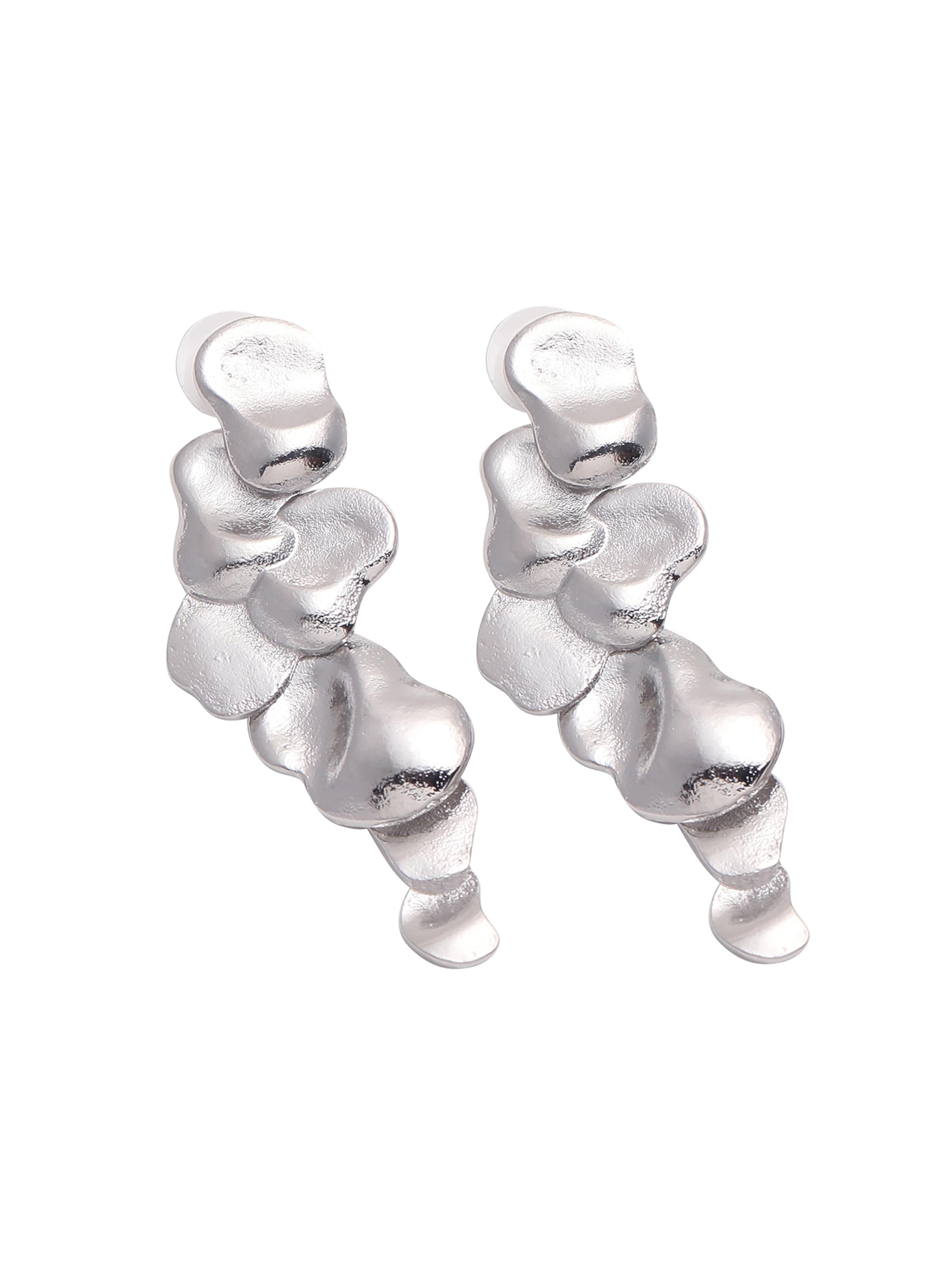 SOHI Oorbellen in Zilver: voorkant