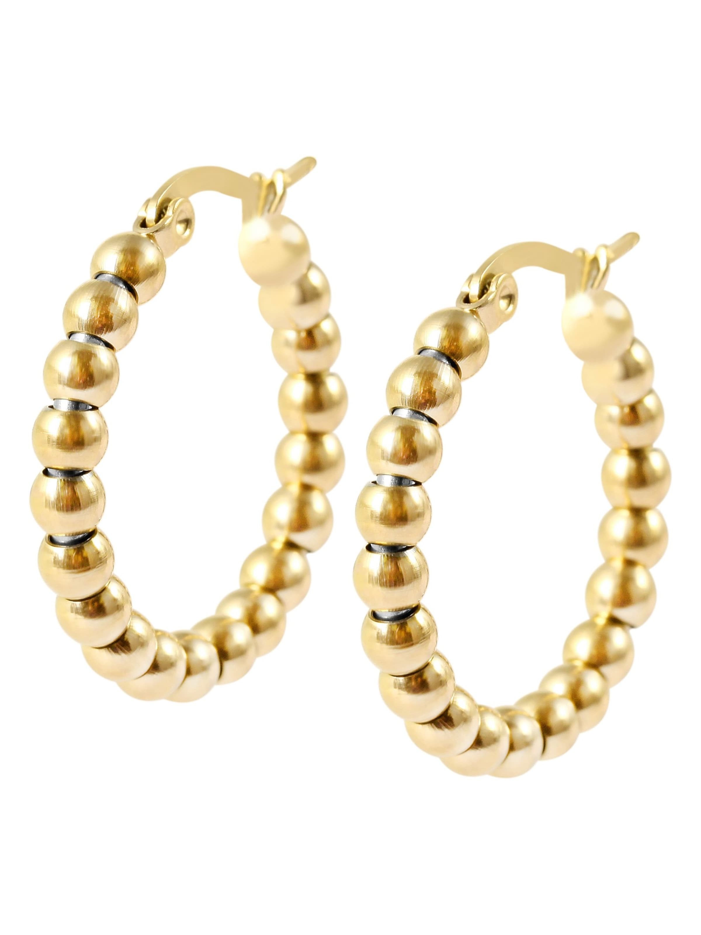 Akzent Earrings 'Korinna, hautverträglich' in Gold: front