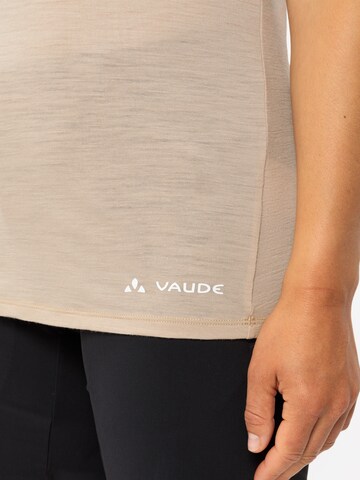VAUDE Funktionsshirt 'Tekoa' in Beige