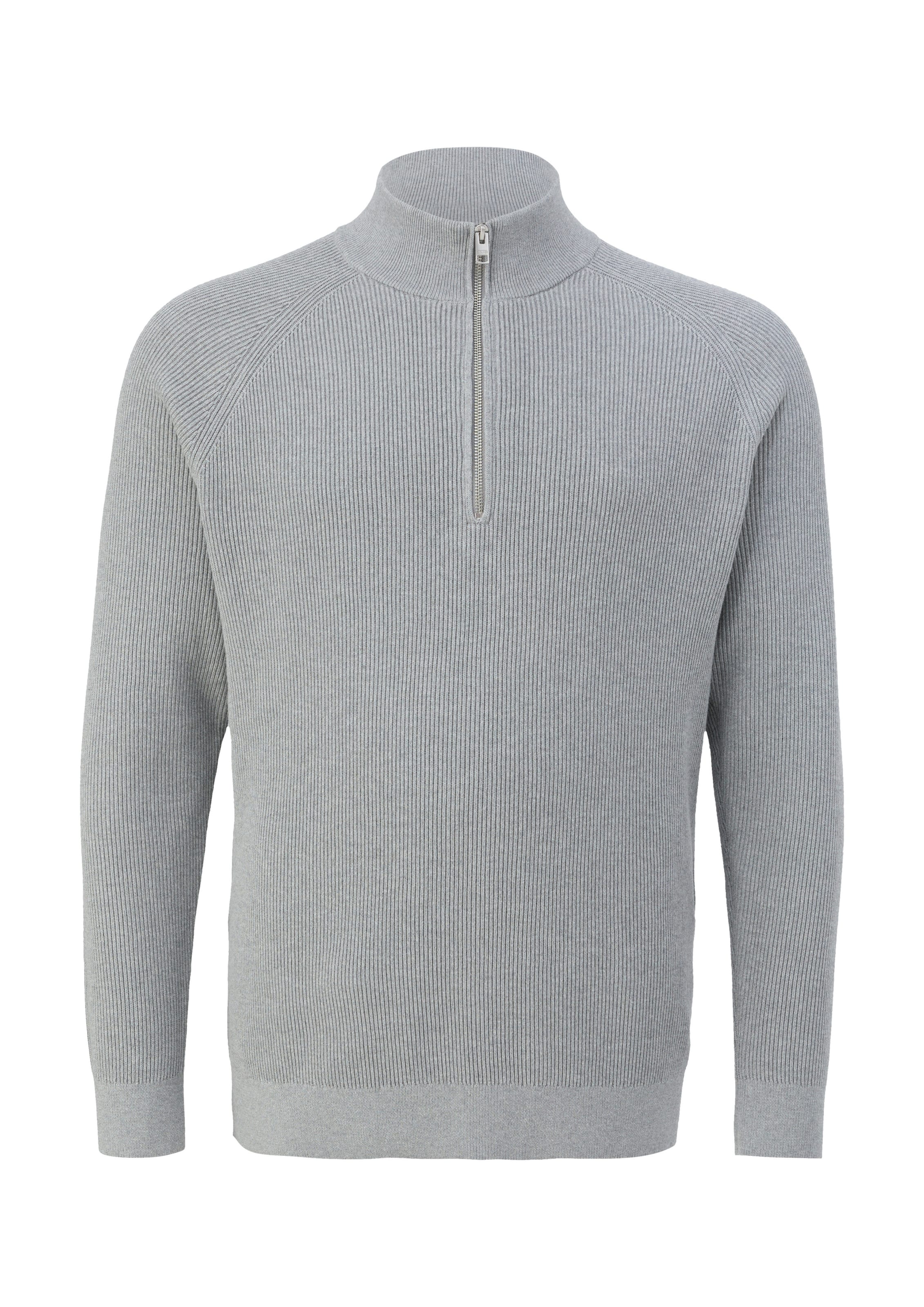 s.Oliver Men Big Sizes Pullover in Grau: Vorderseite