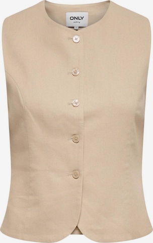 Tailleur 'Onlgoa S/L Linen Bl Waistcoat Cc Tlr 15363724' di ONLY in beige: frontale