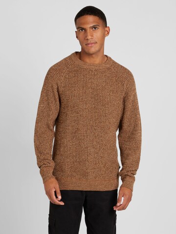 Pull-over BLEND en marron : devant