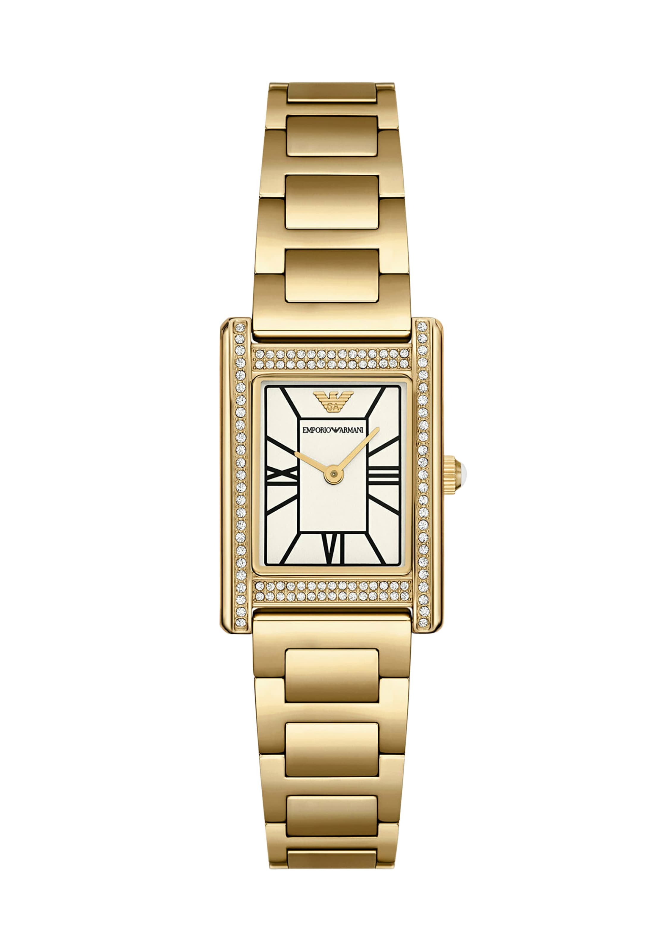 Emporio Armani - Reloj analógico en oro: frente