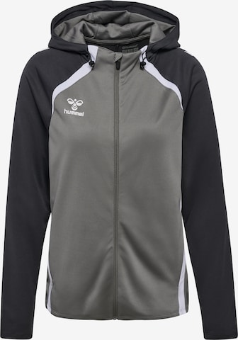 Hummel Sportsweatjacke 'LEAD 2.0' in Grau: Vorderseite