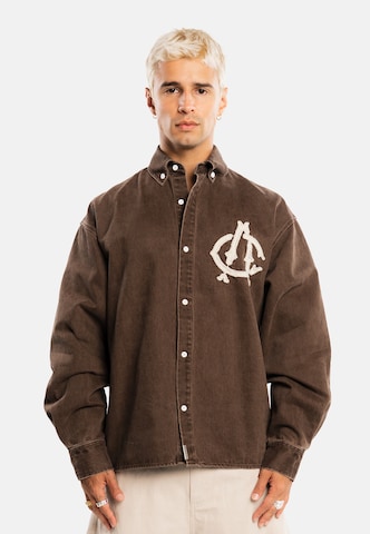 Regular fit Camicia di Another Cotton Lab in marrone