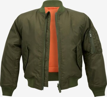 Brandit Between-Season Jacket in Green: front