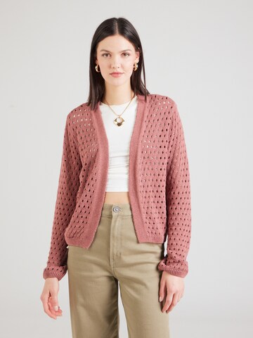 ABOUT YOU Knit cardigan 'Celina' in Pink: front