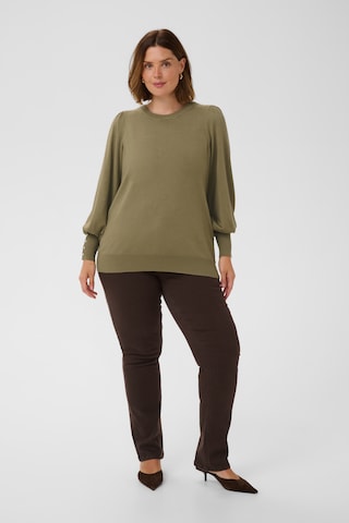 KAFFE CURVE Pullover in Grün