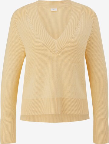 Pull-over s.Oliver BLACK LABEL en jaune : devant