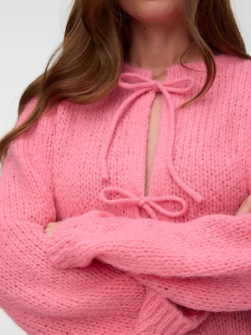 VERO MODA Gebreid vest in Roze