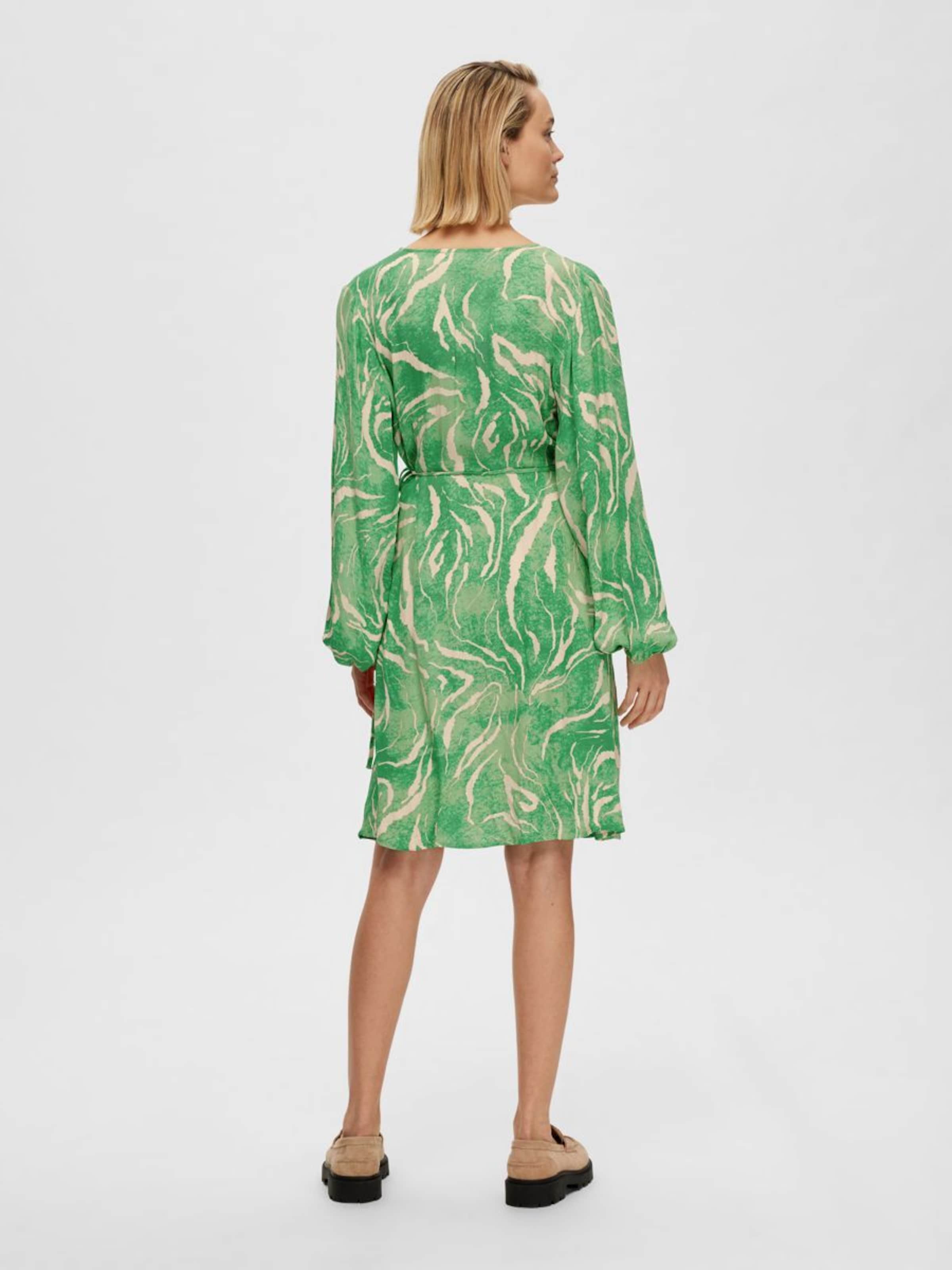 Selected femme jurk groen sale