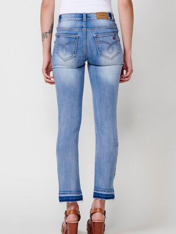 KOROSHI regular Jeans i blå