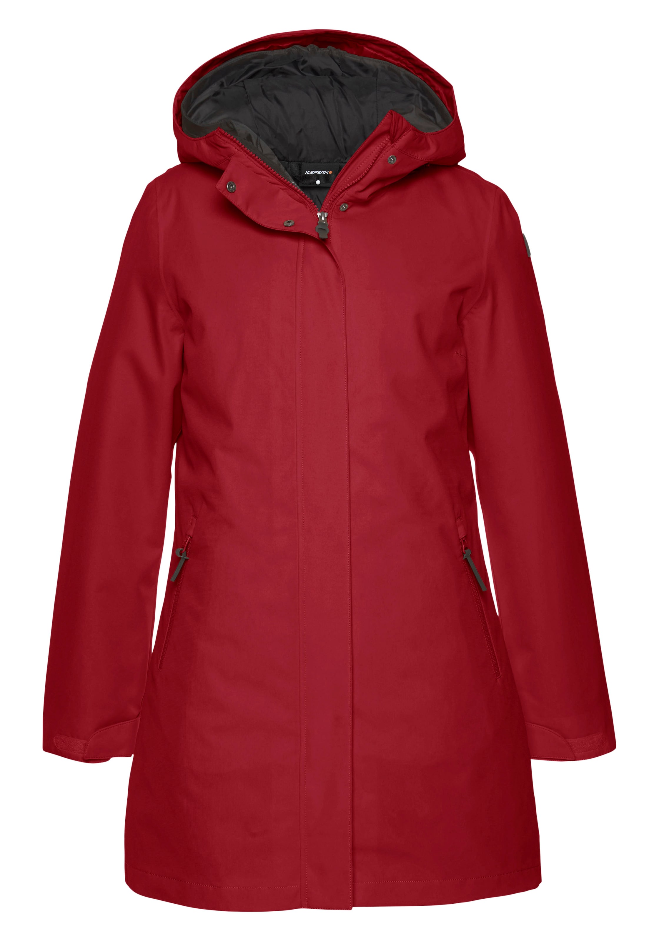 ICEPEAK Funktionsmantel in Rot: Vorderseite