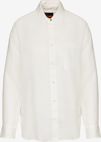 BOSS Orange Blouse in White: front