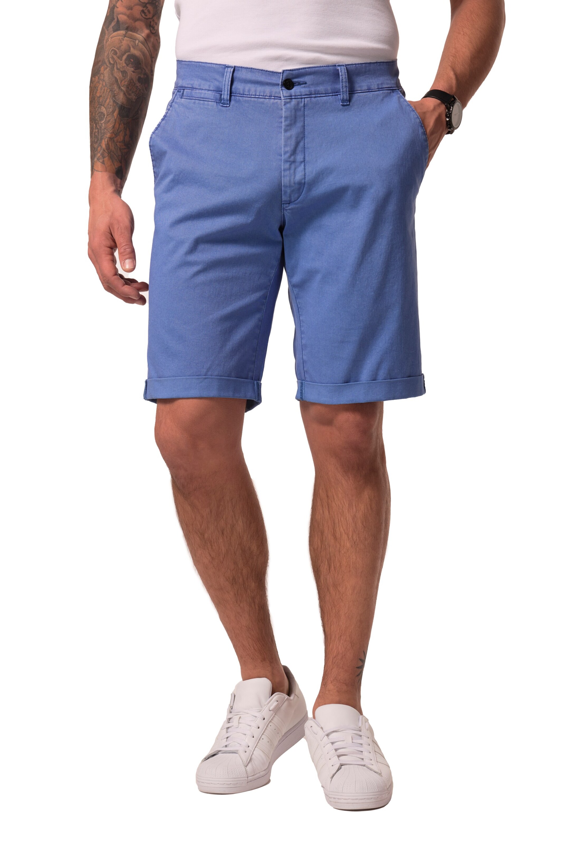 JP1880 Regular Shorts 'Bermuda' in Blau: Vorderseite