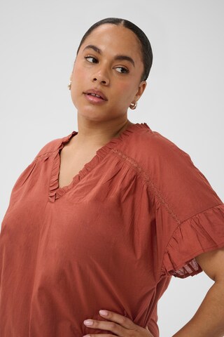 KAFFE CURVE Blouse 'KCValeria' in Red
