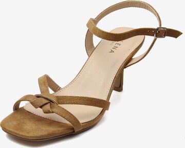 Celena Strap sandal 'Chizitelu' in Brown