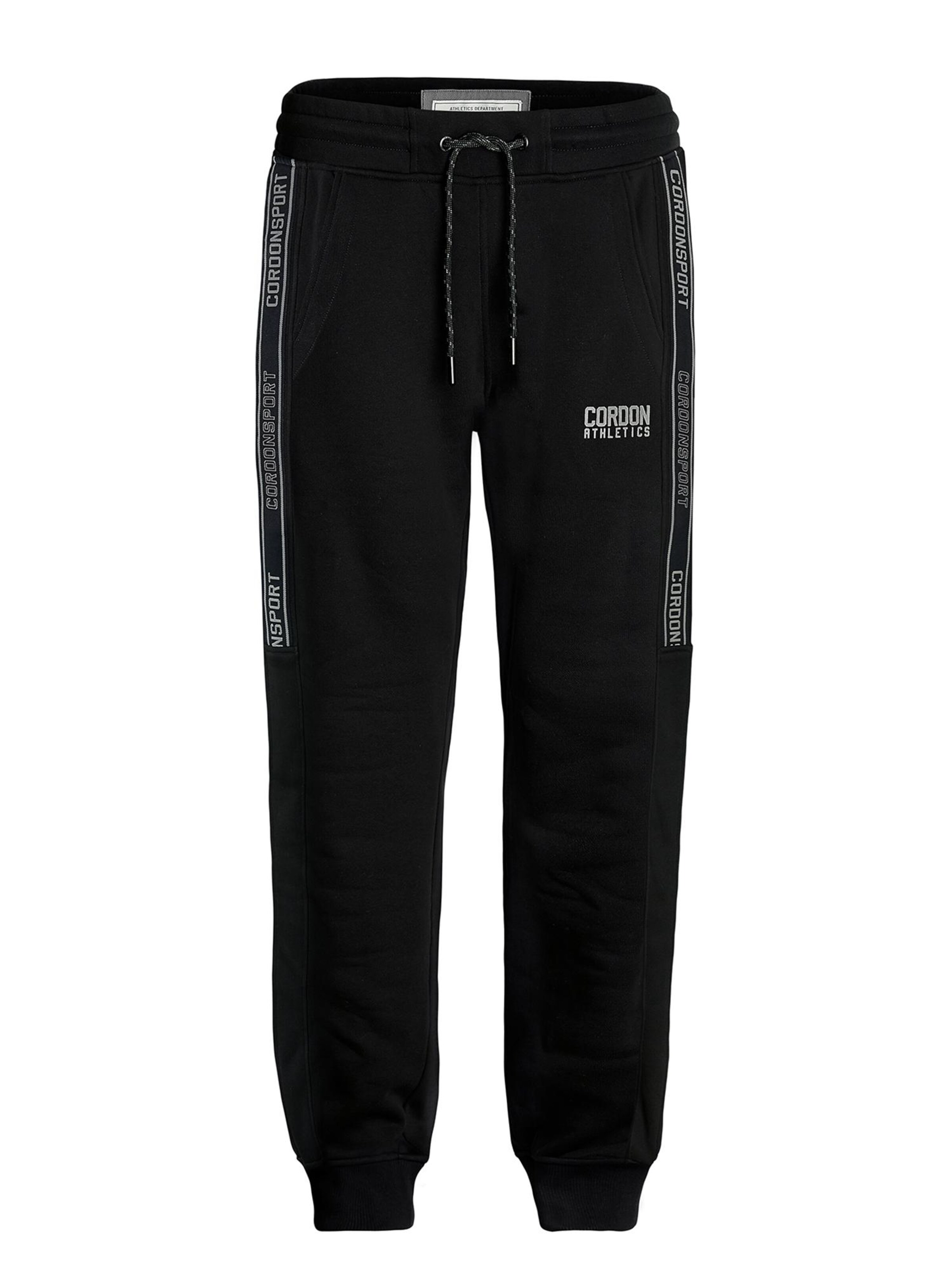 Cordon Sport Regular Workout Pants 'King' in Black: front