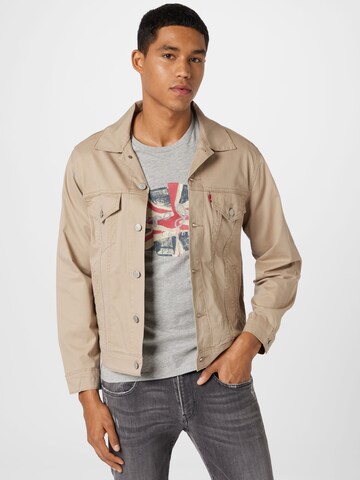 LEVI'S ® Tussenjas 'Vintage Fit Trucker' in Beige: voorkant