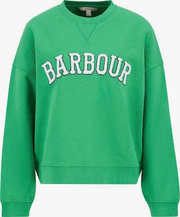 BarbourSweater majica 'Silverdale' - zelena boja: prednji dio