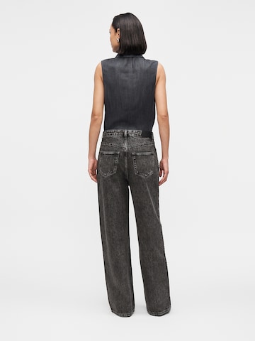 Samsøe Samsøe Широка кройка Дънки 'Sashelly' в сиво