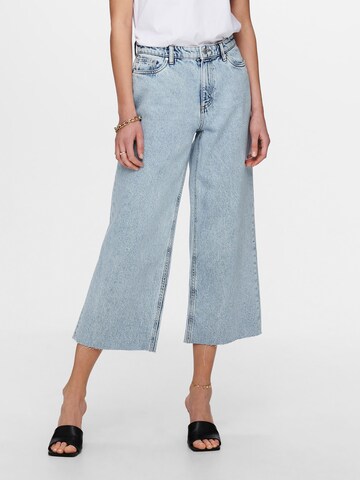 Wide Leg Jean 'Sonny' ONLY en bleu : devant