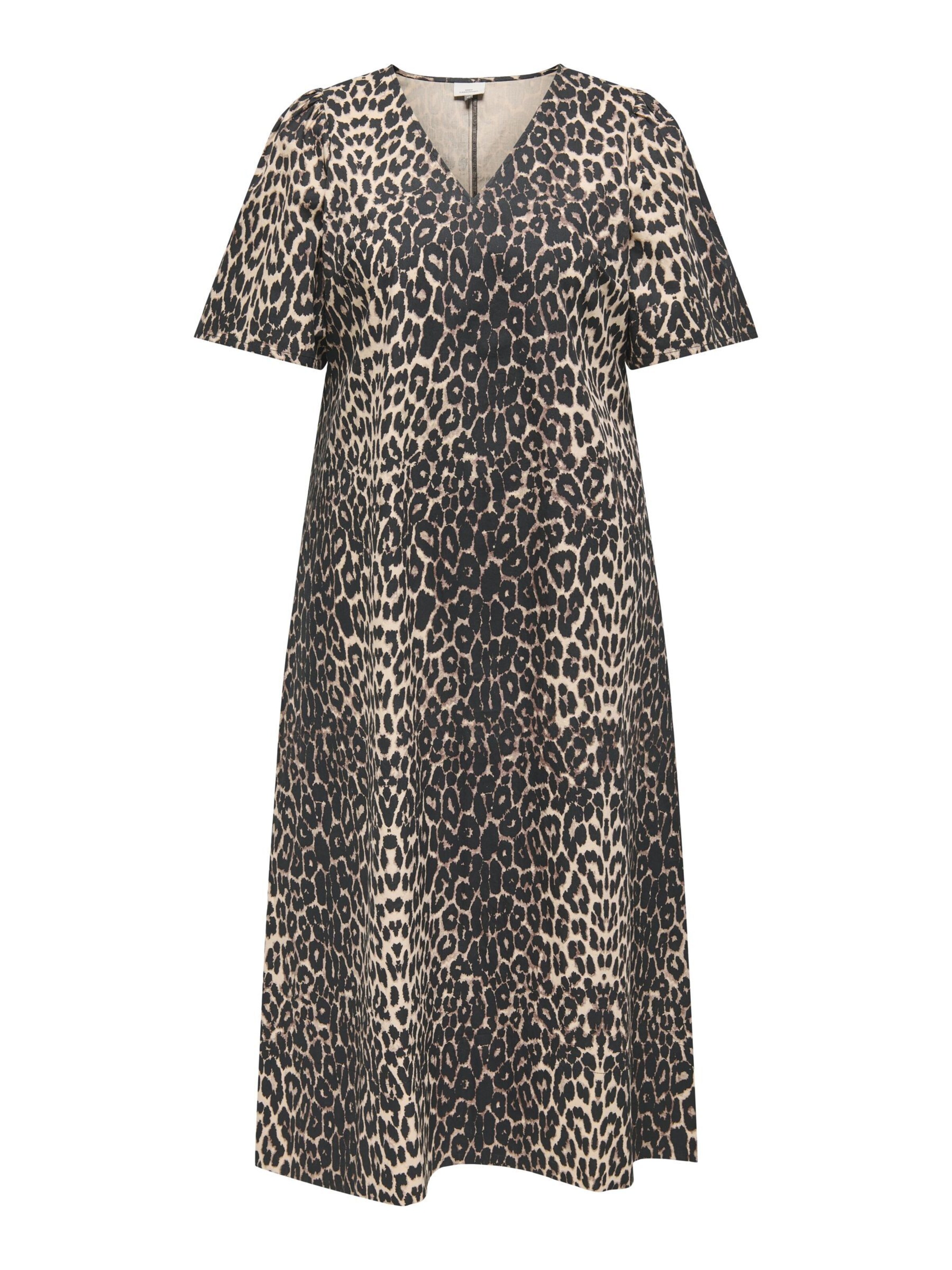 ONLY Carmakoma Jurk 'Lina' in Zwart: voorkant