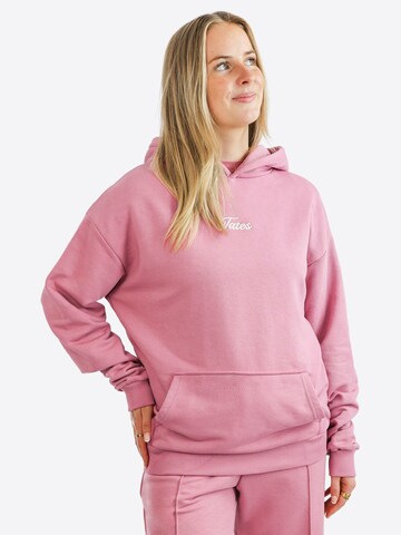 TATES Oversized Sweater 'Kuscheliger Light Hoodie' in Red