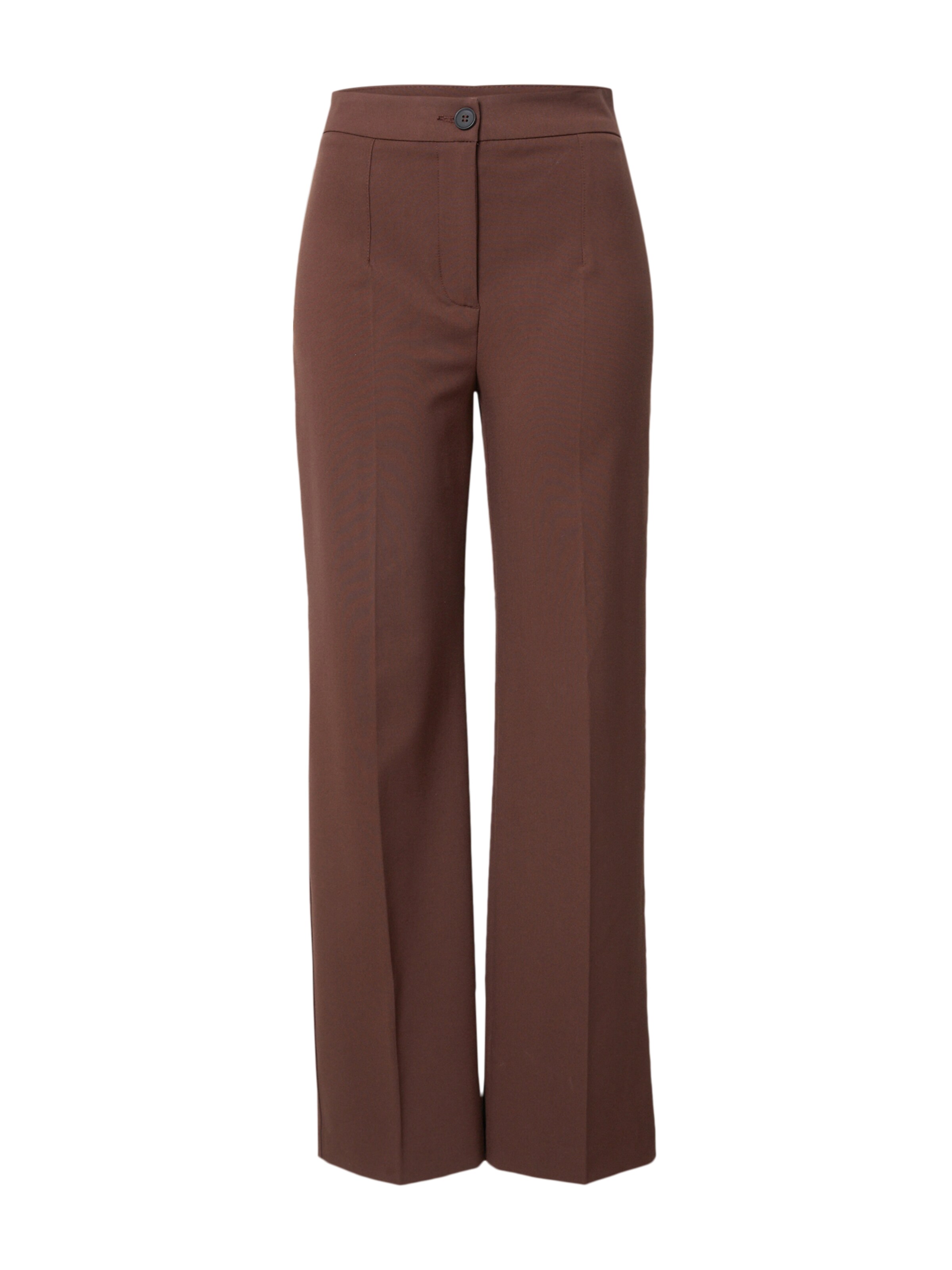 VERO MODA Wide leg Pleated Pants in Brown: front