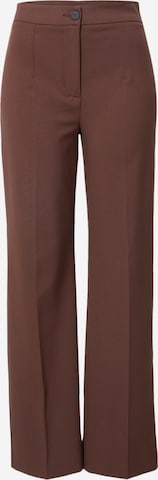 VERO MODA Wide leg Pleated Pants in Brown: front