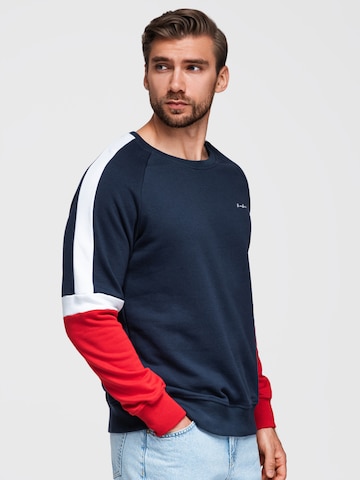 Sweat-shirt Ombre en bleu