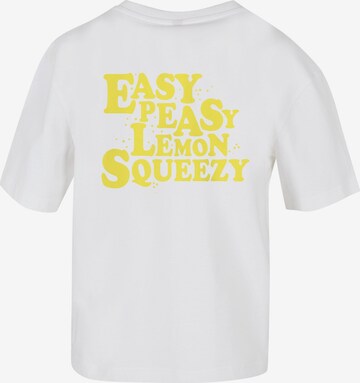 Days Beyond T-Shirt 'Easy Peasy' in Weiß