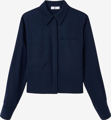 T-shirt adl en bleu : devant