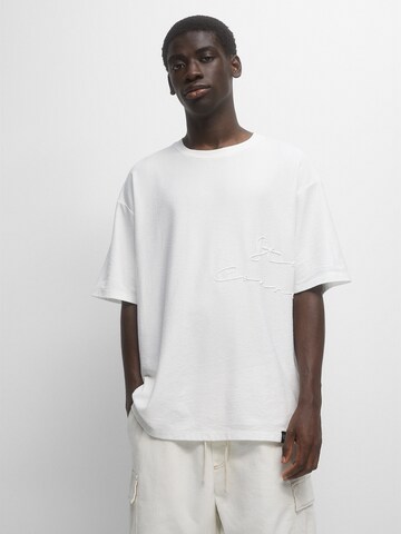 Pull&Bear T-Shirt in Weiß: Vorderseite