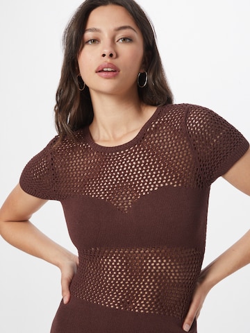 WEEKDAY Knitted dress in Brown