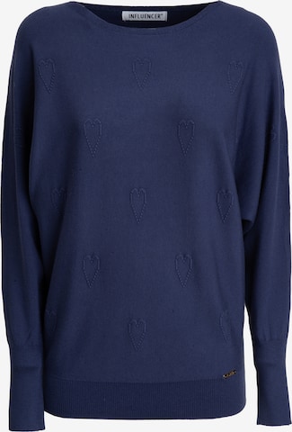 Pullover di Influencer in blu: frontale